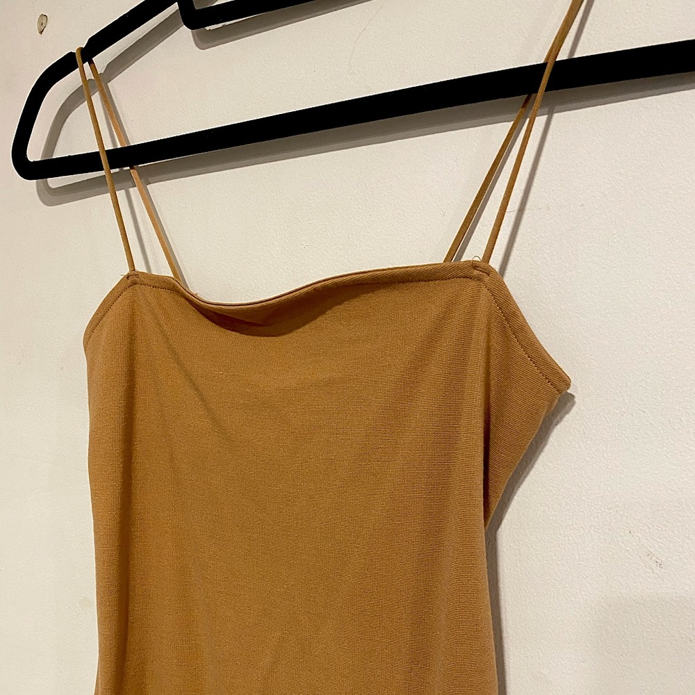 Nude mini dress